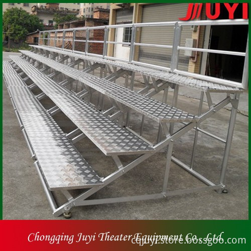 JY-717 Factory Price Metal Outdoor bleachers folding aluminum bleachers Gym grandstand bleachers